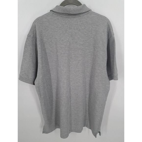 L.L.Bean Men's Grey Wrinkle Resistant 100% Cotton Polo Size L Reg - Picture 2 of 3
